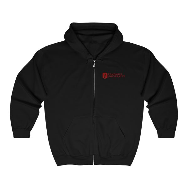 Tradwife University Unisex Heavy Blend™ Full Zip Hooded Sweatshirt - Image 3